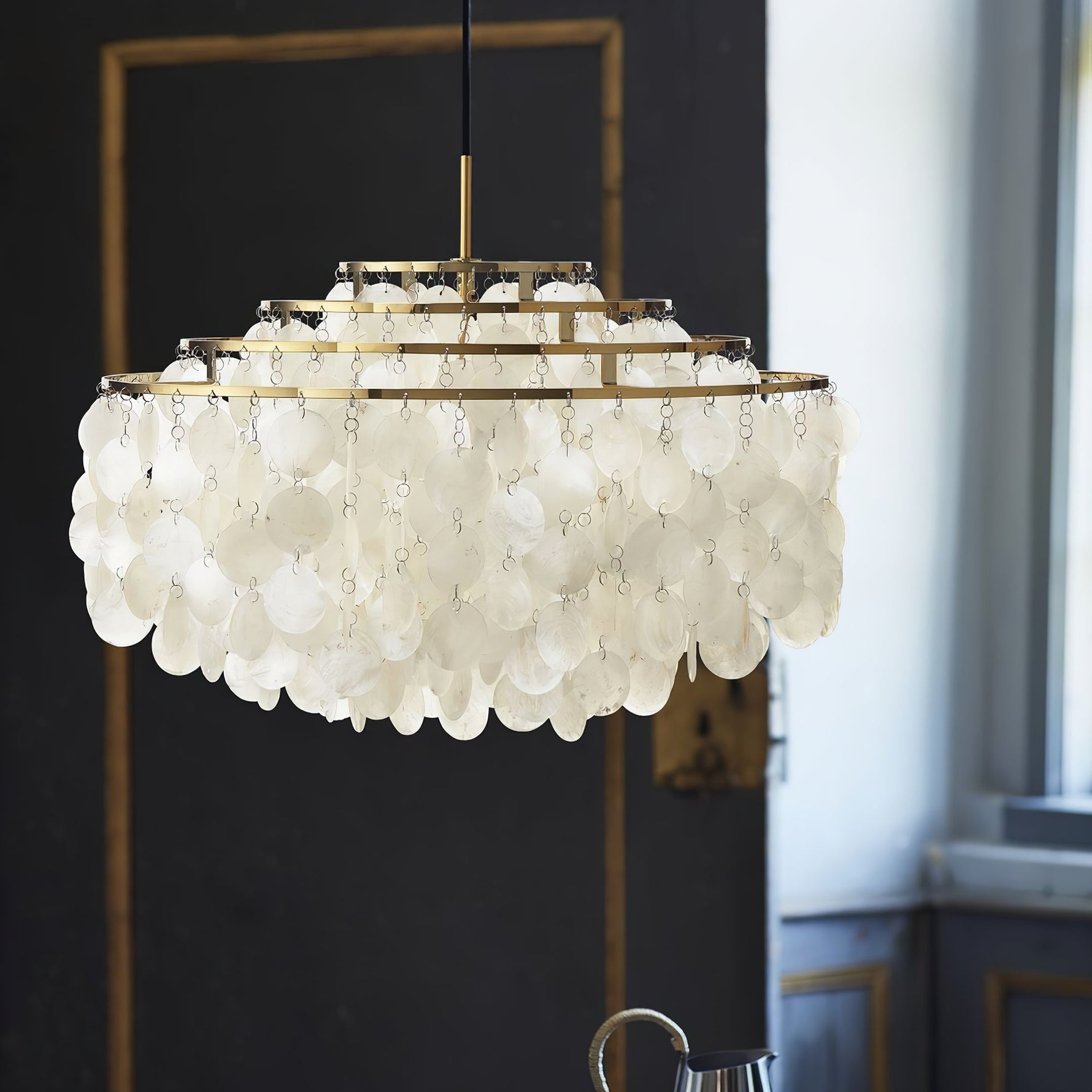 Round Shell Chandelier - Lamp Outdoor