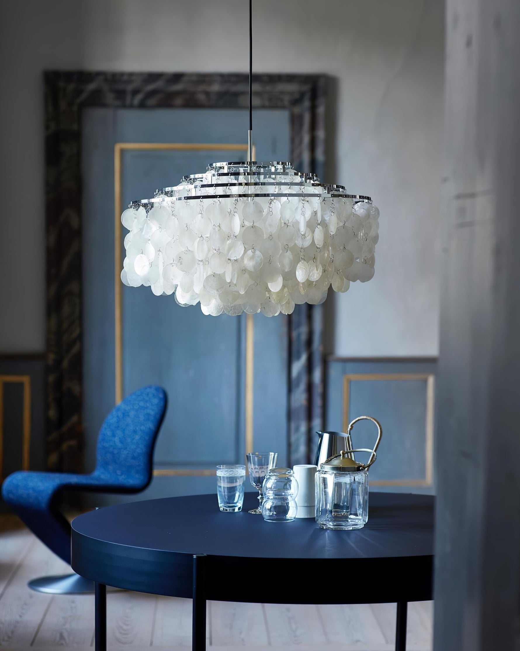 Round Shell Chandelier - Lamp Outdoor