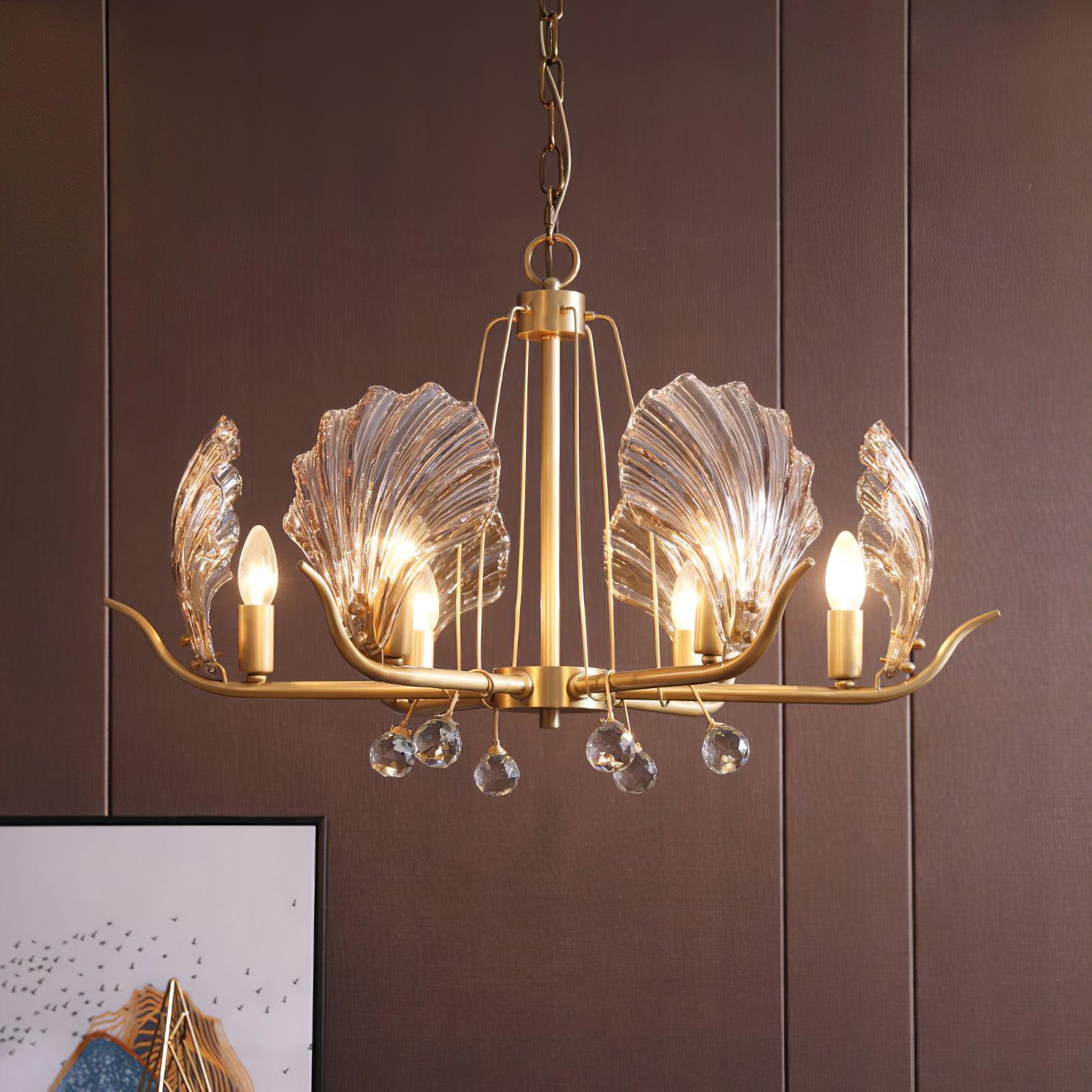 Shell Crystal Chandelier - Lamp Outdoor