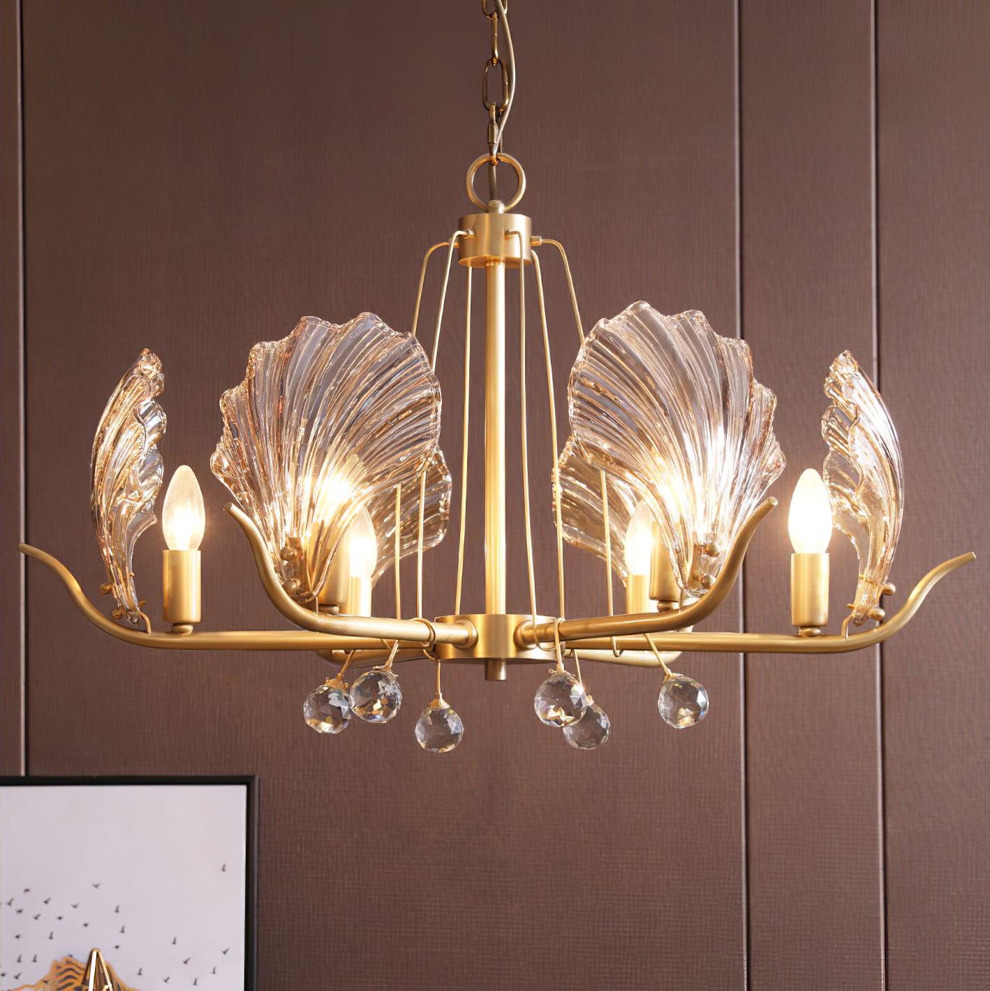 Shell Crystal Chandelier - Lamp Outdoor