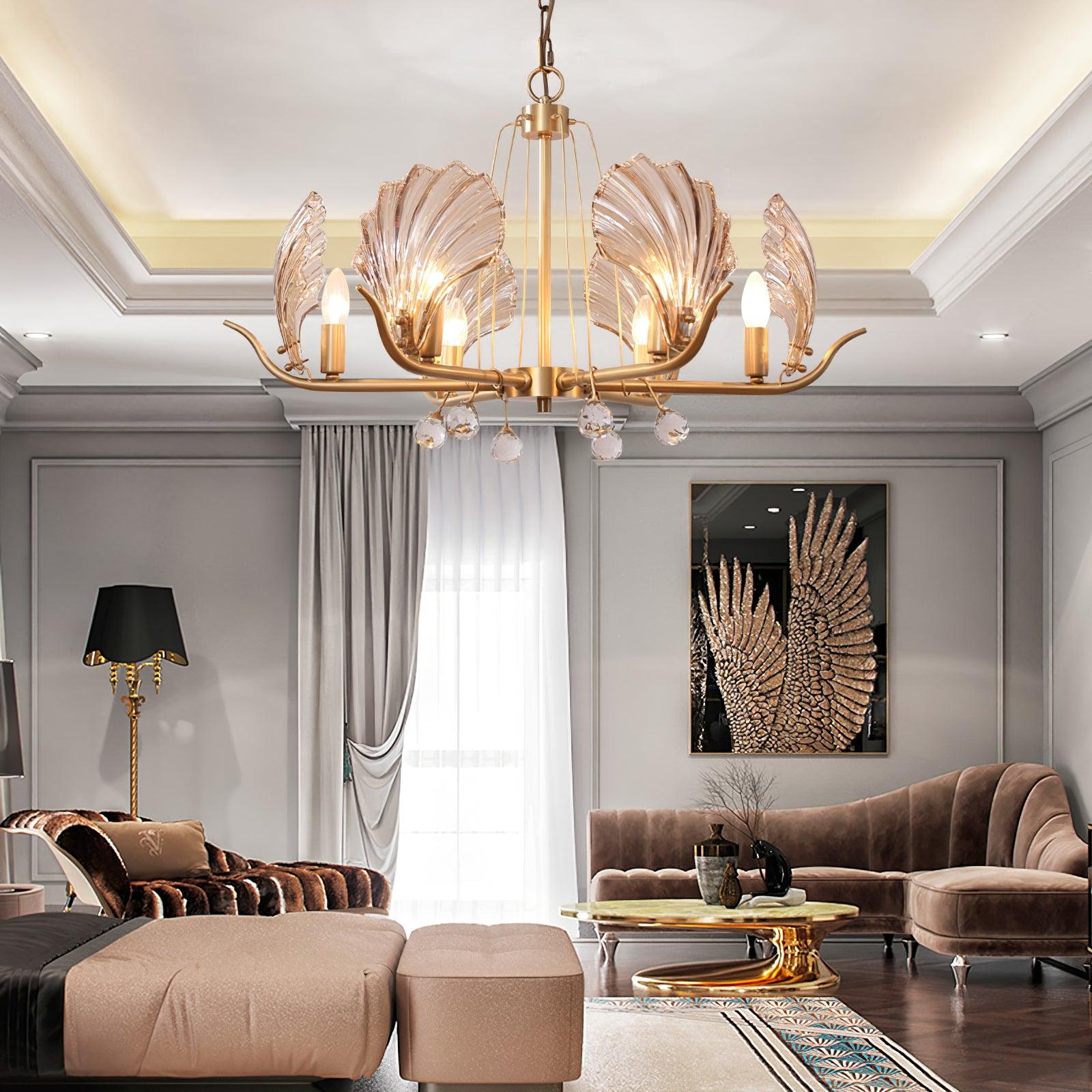 Shell Crystal Chandelier - Lamp Outdoor