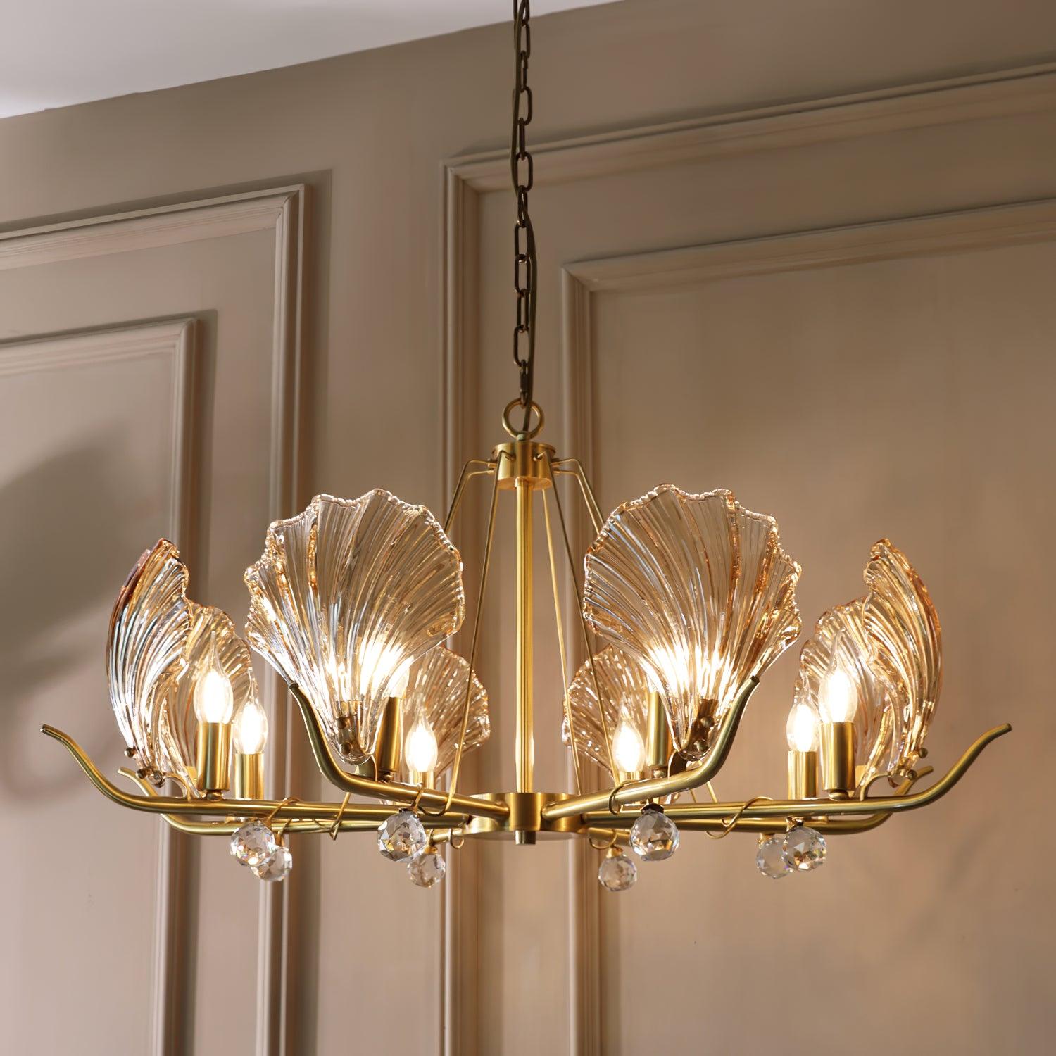 Shell Crystal Chandelier - Lamp Outdoor