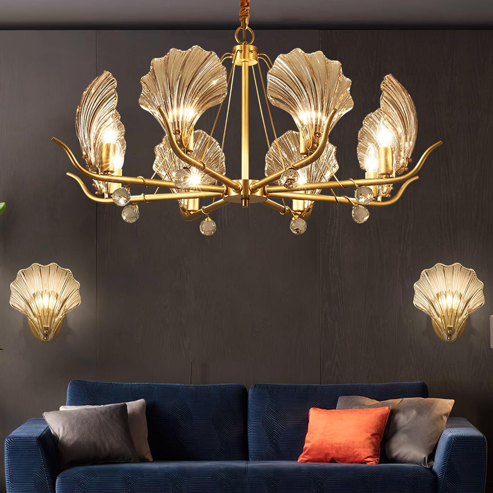 Shell Crystal Chandelier - Lamp Outdoor