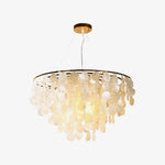 Esileth Postmodern Luxury Shell Wind Chime Metal Chandelier - Lamp Outdoor