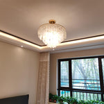 Esileth Postmodern Luxury Shell Wind Chime Metal Chandelier - Lamp Outdoor