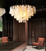 Esileth Postmodern Luxury Shell Wind Chime Metal Chandelier - Lamp Outdoor