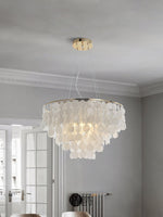 Esileth Postmodern Luxury Shell Wind Chime Metal Chandelier - Lamp Outdoor
