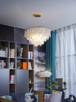 Esileth Postmodern Luxury Shell Wind Chime Metal Chandelier - Lamp Outdoor