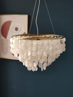 Esileth Postmodern Luxury Shell Wind Chime Metal Chandelier - Lamp Outdoor