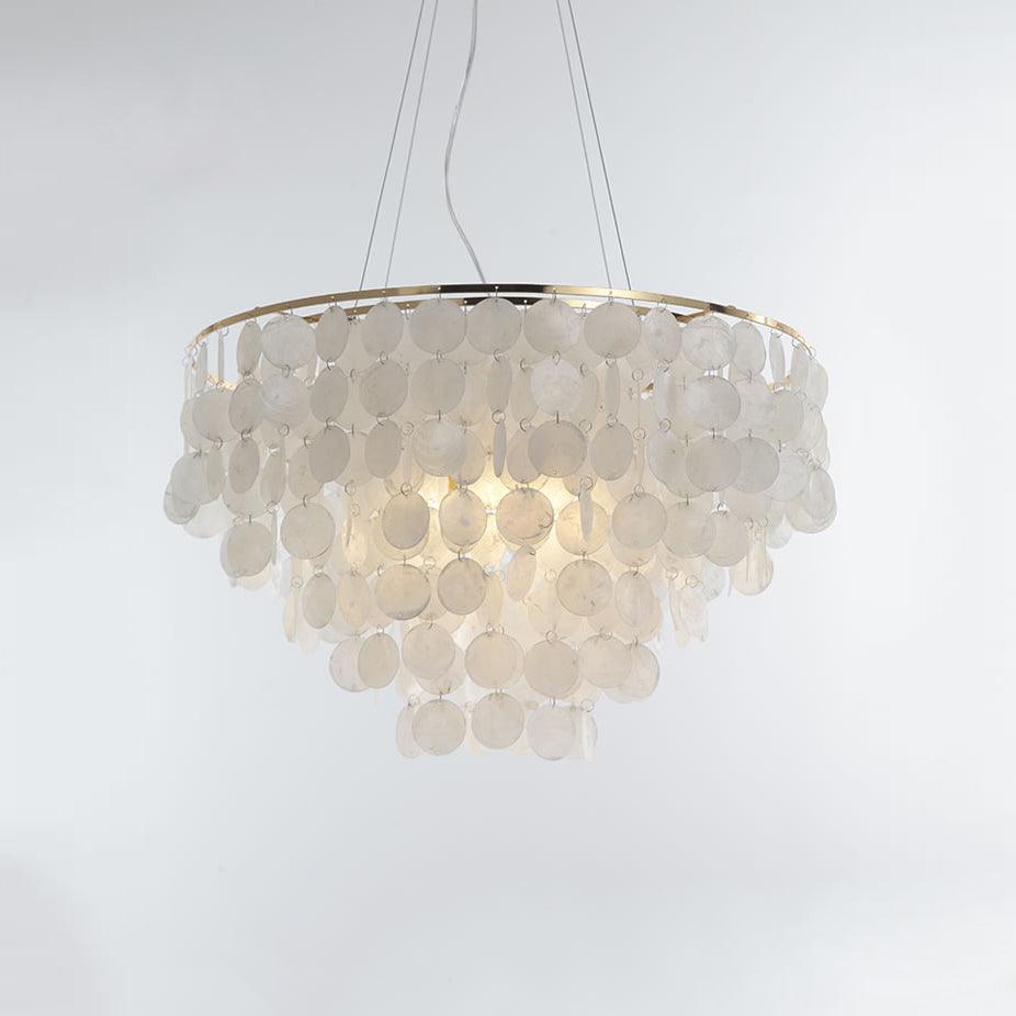 Esileth Postmodern Luxury Shell Wind Chime Metal Chandelier - Lamp Outdoor