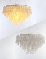 Esileth Postmodern Luxury Shell Wind Chime Metal Chandelier - Lamp Outdoor