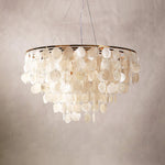 Esileth Postmodern Luxury Shell Wind Chime Metal Chandelier - Lamp Outdoor