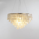 Esileth Postmodern Luxury Shell Wind Chime Metal Chandelier - Lamp Outdoor