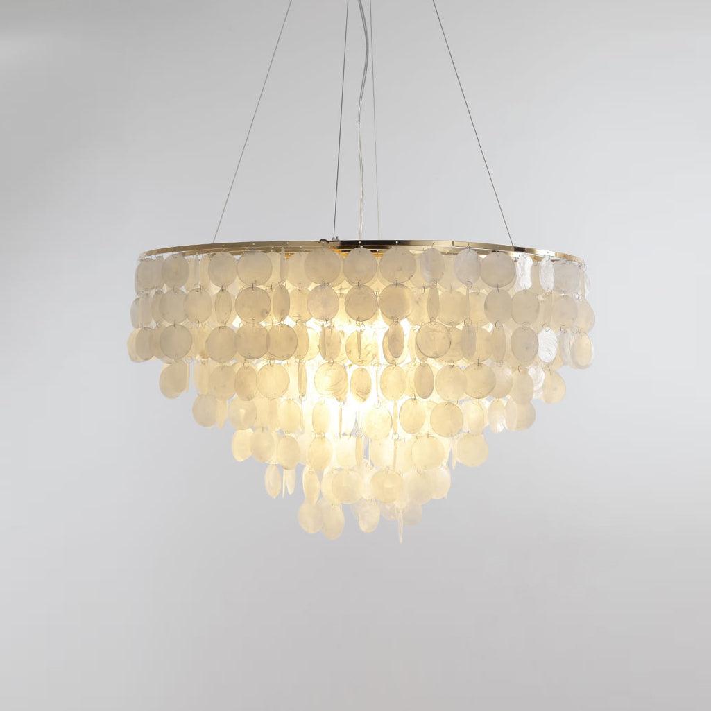 Esileth Postmodern Luxury Shell Wind Chime Metal Chandelier - Lamp Outdoor