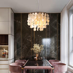 Esileth Postmodern Luxury Shell Wind Chime Metal Chandelier - Lamp Outdoor