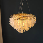 Esileth Postmodern Luxury Shell Wind Chime Metal Chandelier - Lamp Outdoor