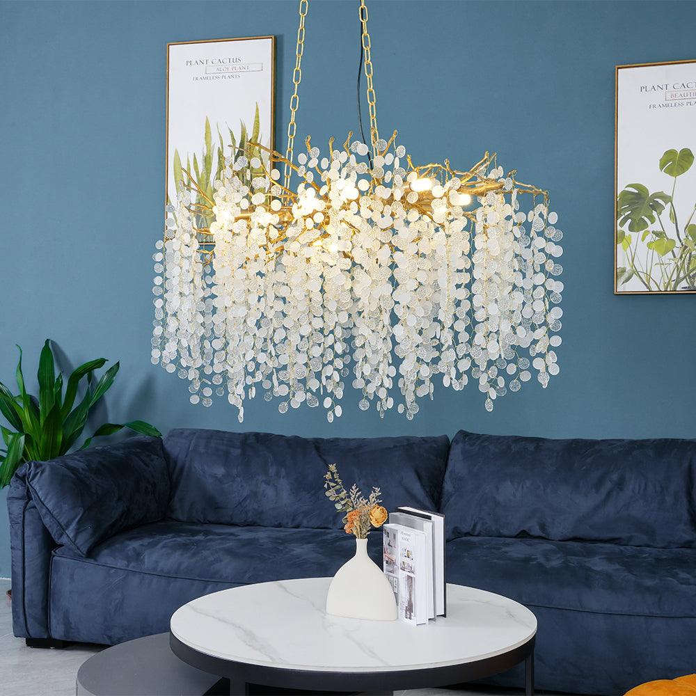 Shiro Noda Crystal Chandelier - Lamp Outdoor