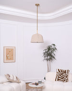 Sienna Linen Pendant Lamp - Lamp Outdoor
