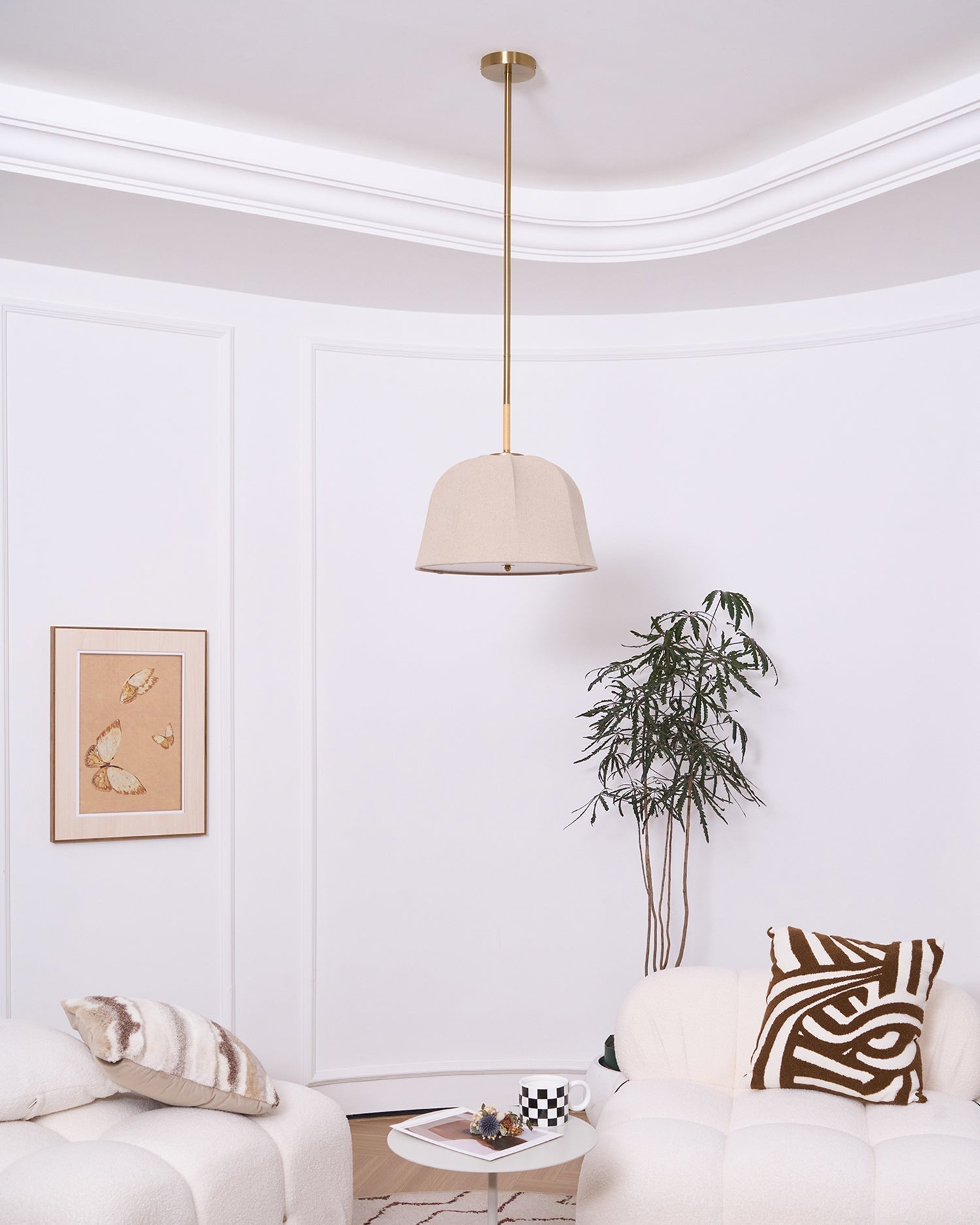 Sienna Linen Pendant Lamp - Lamp Outdoor