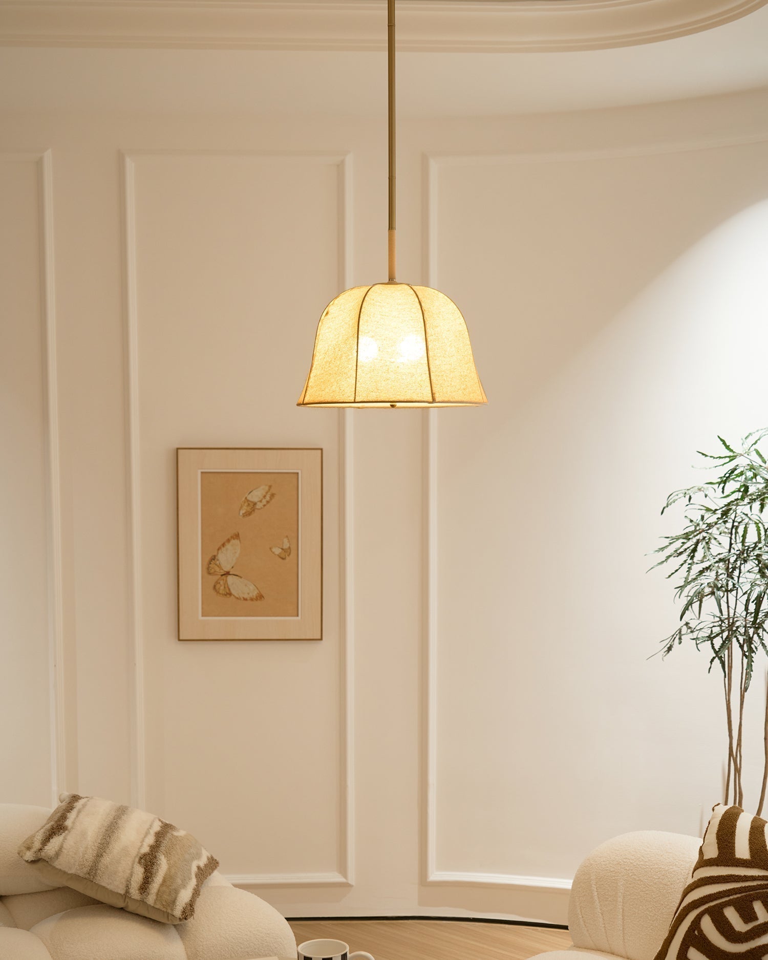 Sienna Linen Pendant Lamp - Lamp Outdoor
