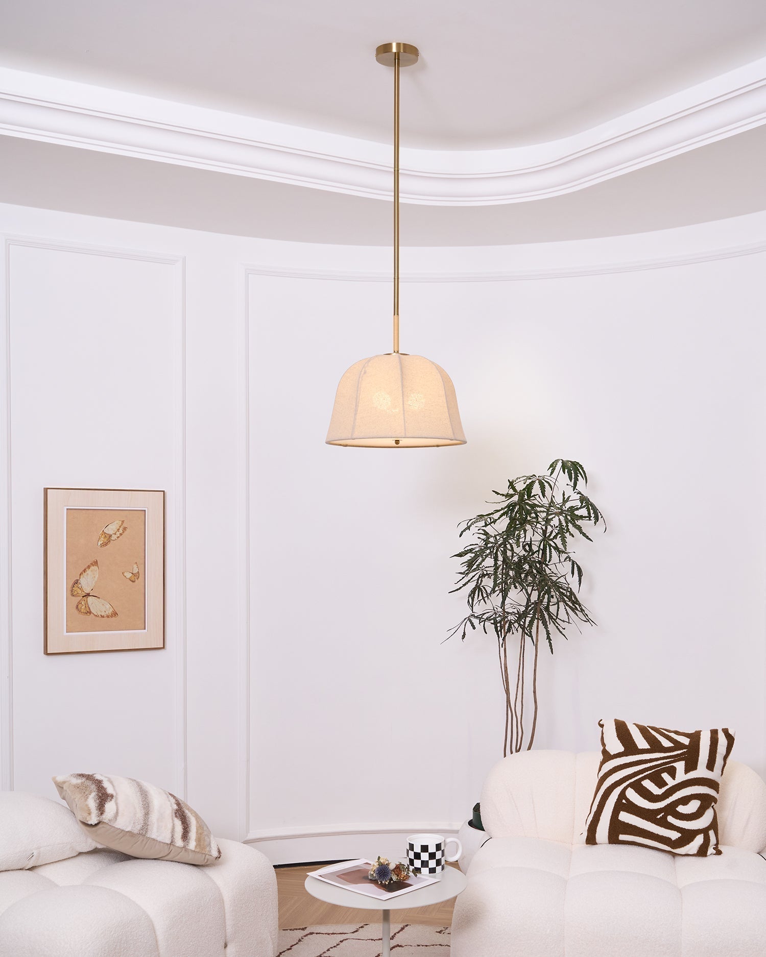 Sienna Linen Pendant Lamp - Lamp Outdoor