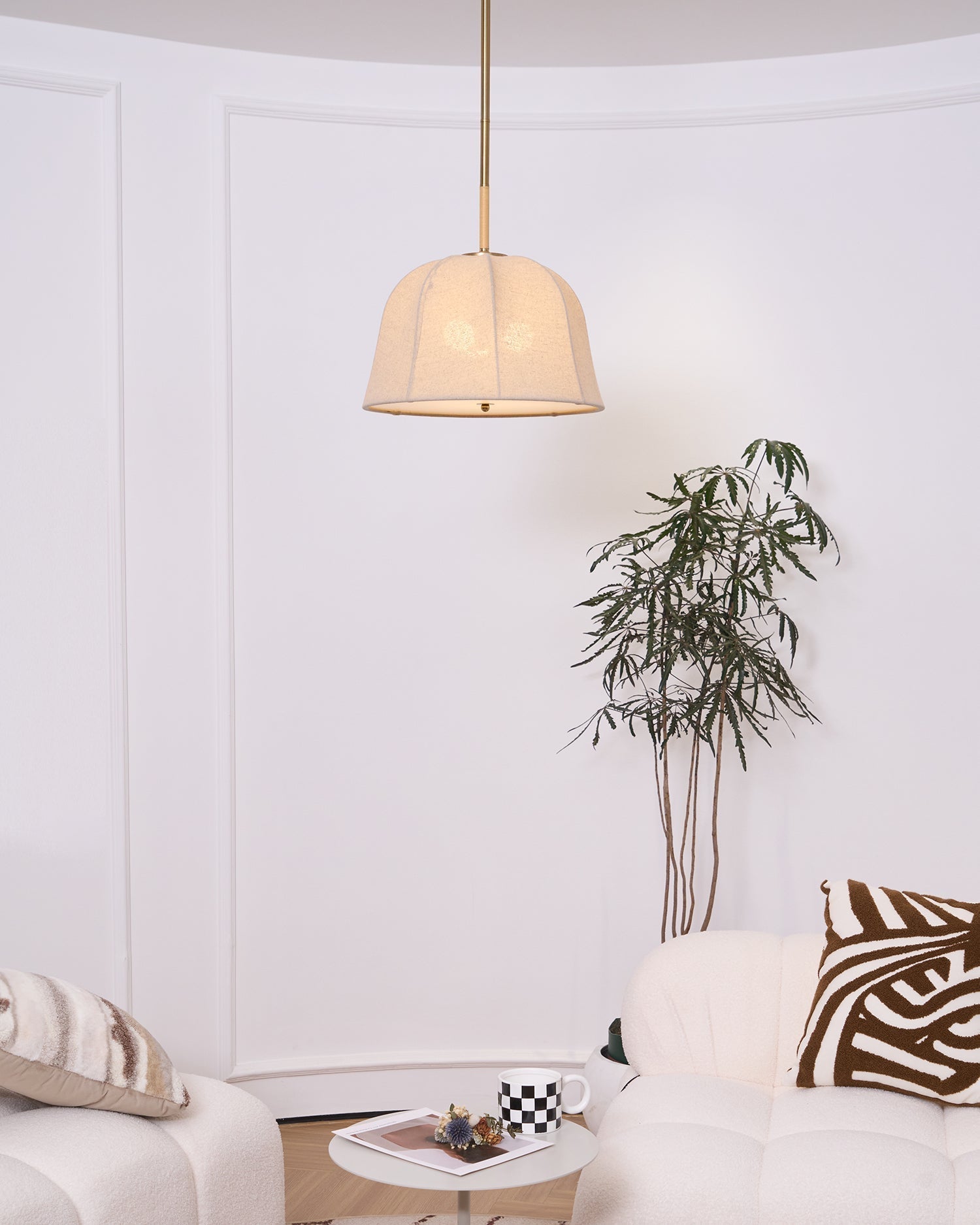 Sienna Linen Pendant Lamp - Lamp Outdoor