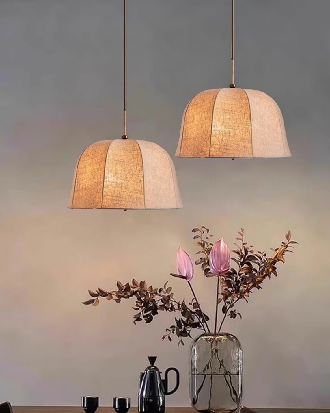 Sienna Linen Pendant Lamp - Lamp Outdoor