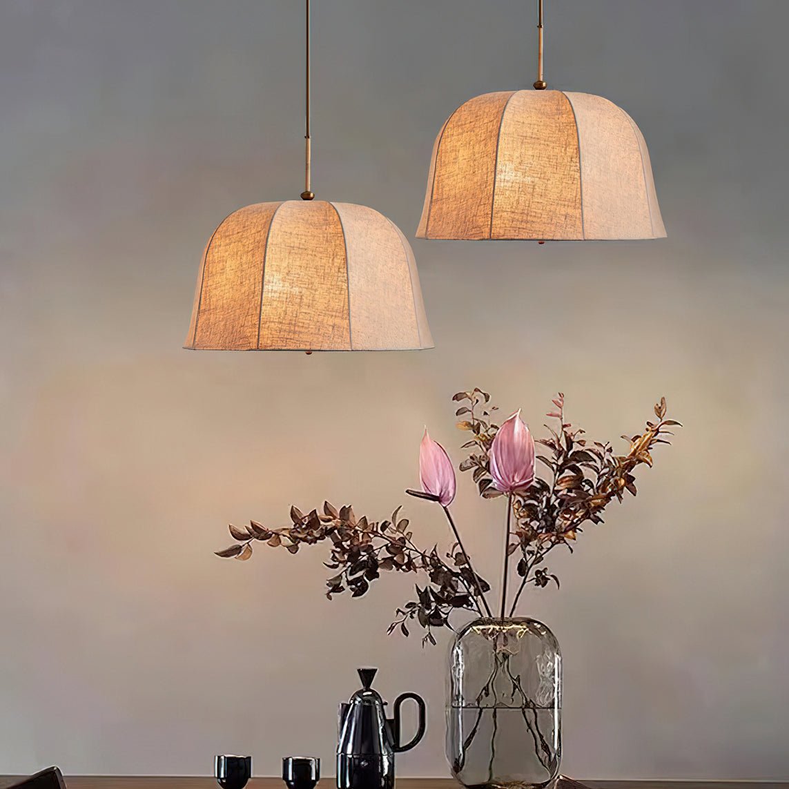 Sienna Linen Pendant Lamp - Lamp Outdoor