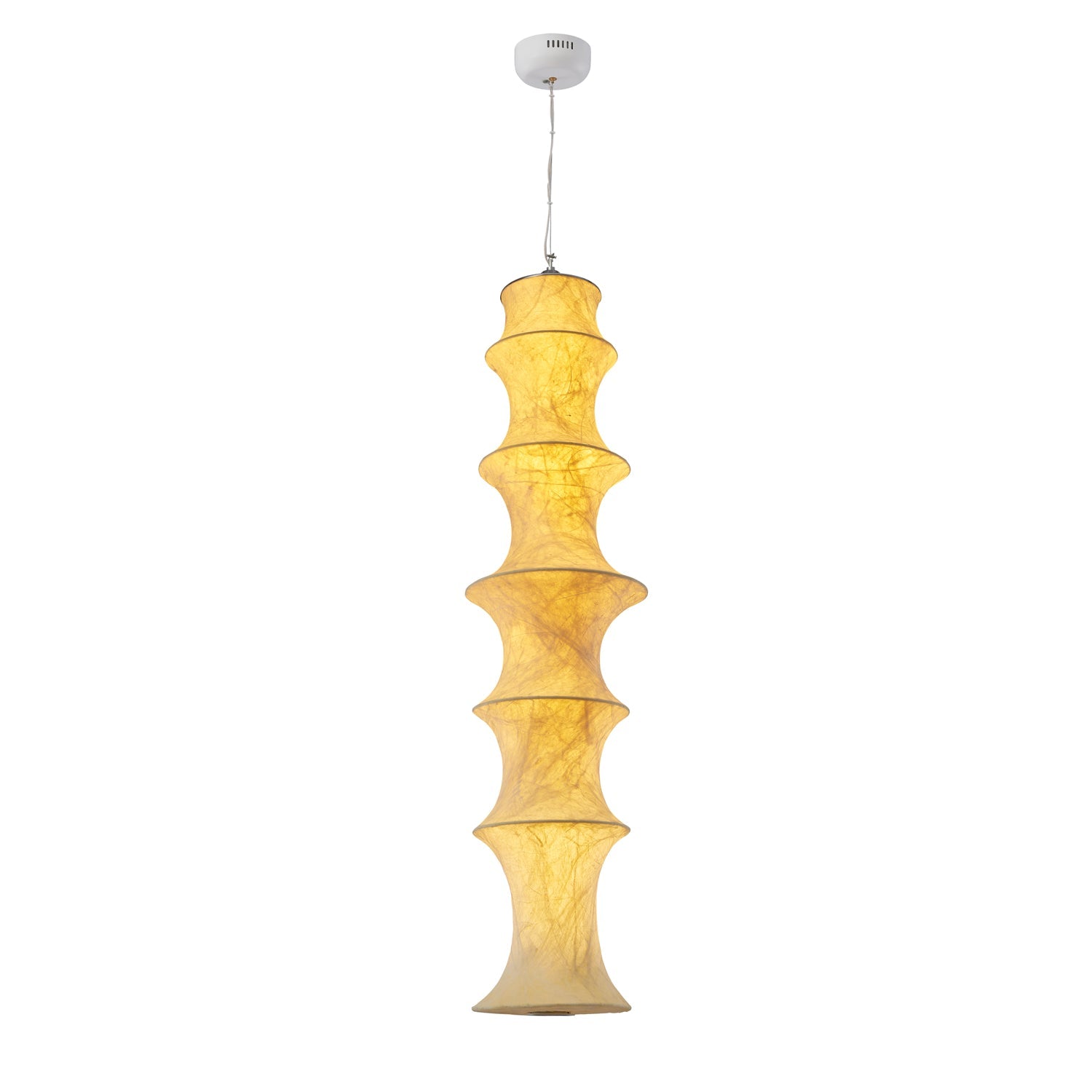 Elraeor Layered Mulberry Silk Pendant Light - Lamp Outdoor
