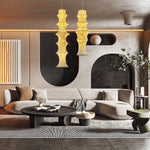Elraeor Layered Mulberry Silk Pendant Light - Lamp Outdoor