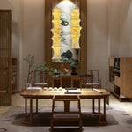 Elraeor Layered Mulberry Silk Pendant Light - Lamp Outdoor