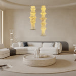 Elraeor Layered Mulberry Silk Pendant Light - Lamp Outdoor