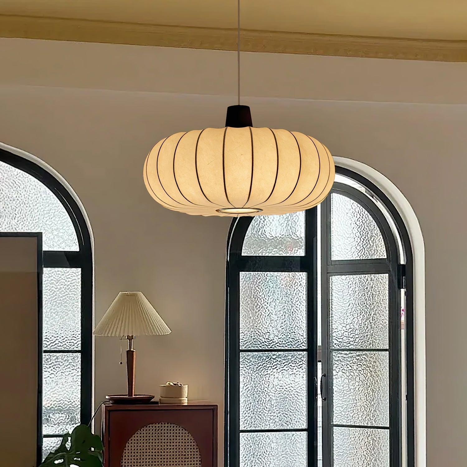 Silk Lantern Pendant Light - Lamp Outdoor