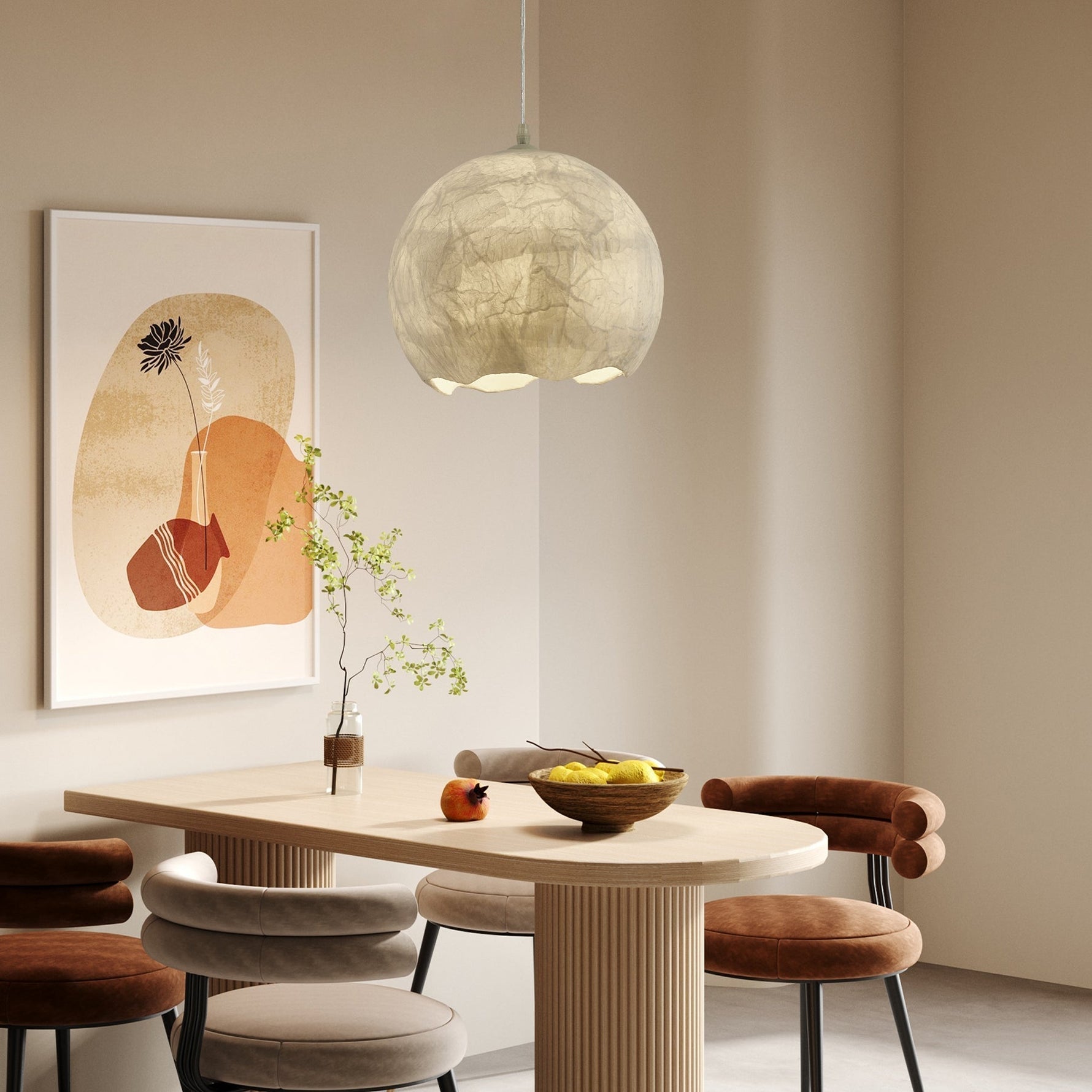 Nest Organic Silk Pendant Lamp - Lamp Outdoor