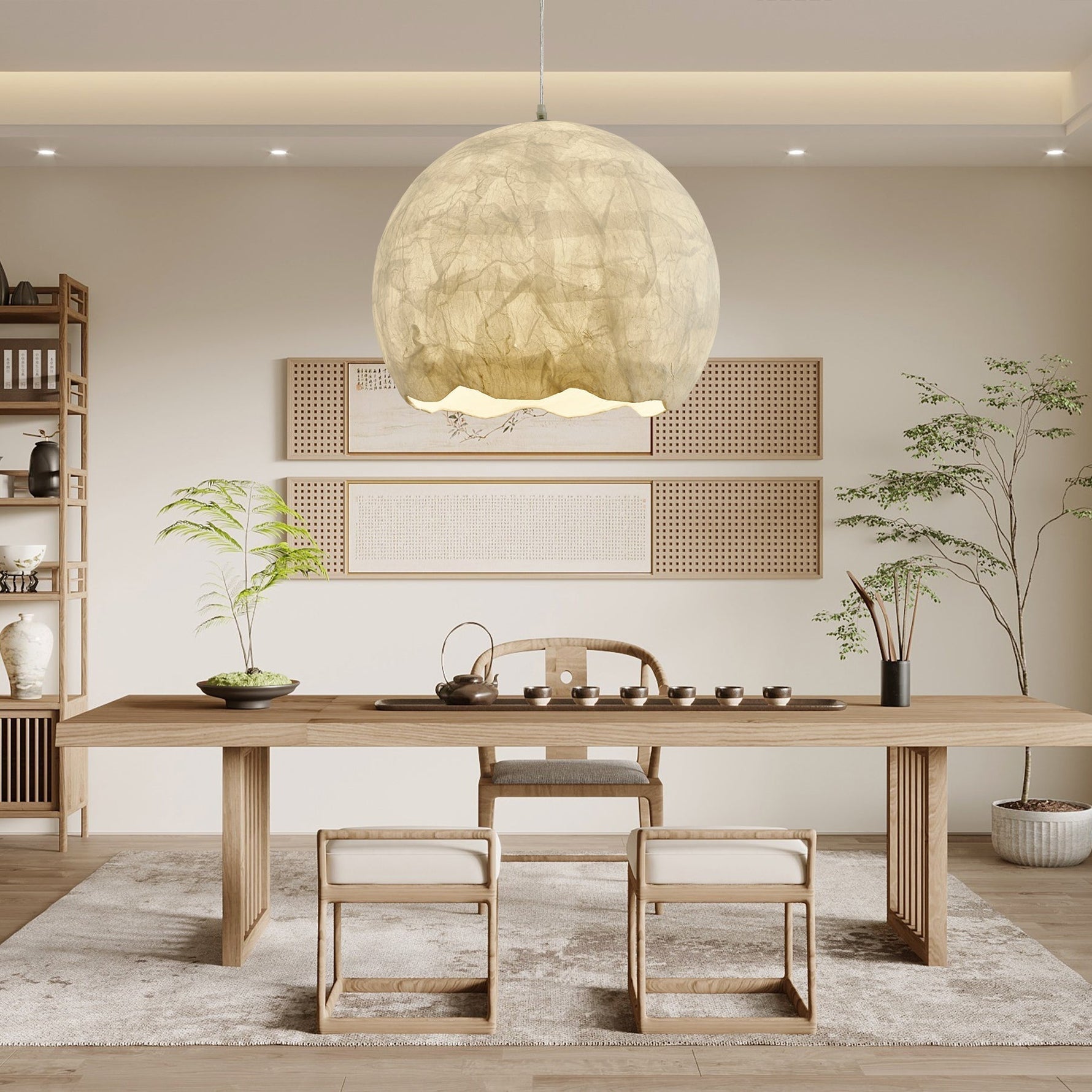 Nest Organic Silk Pendant Lamp - Lamp Outdoor