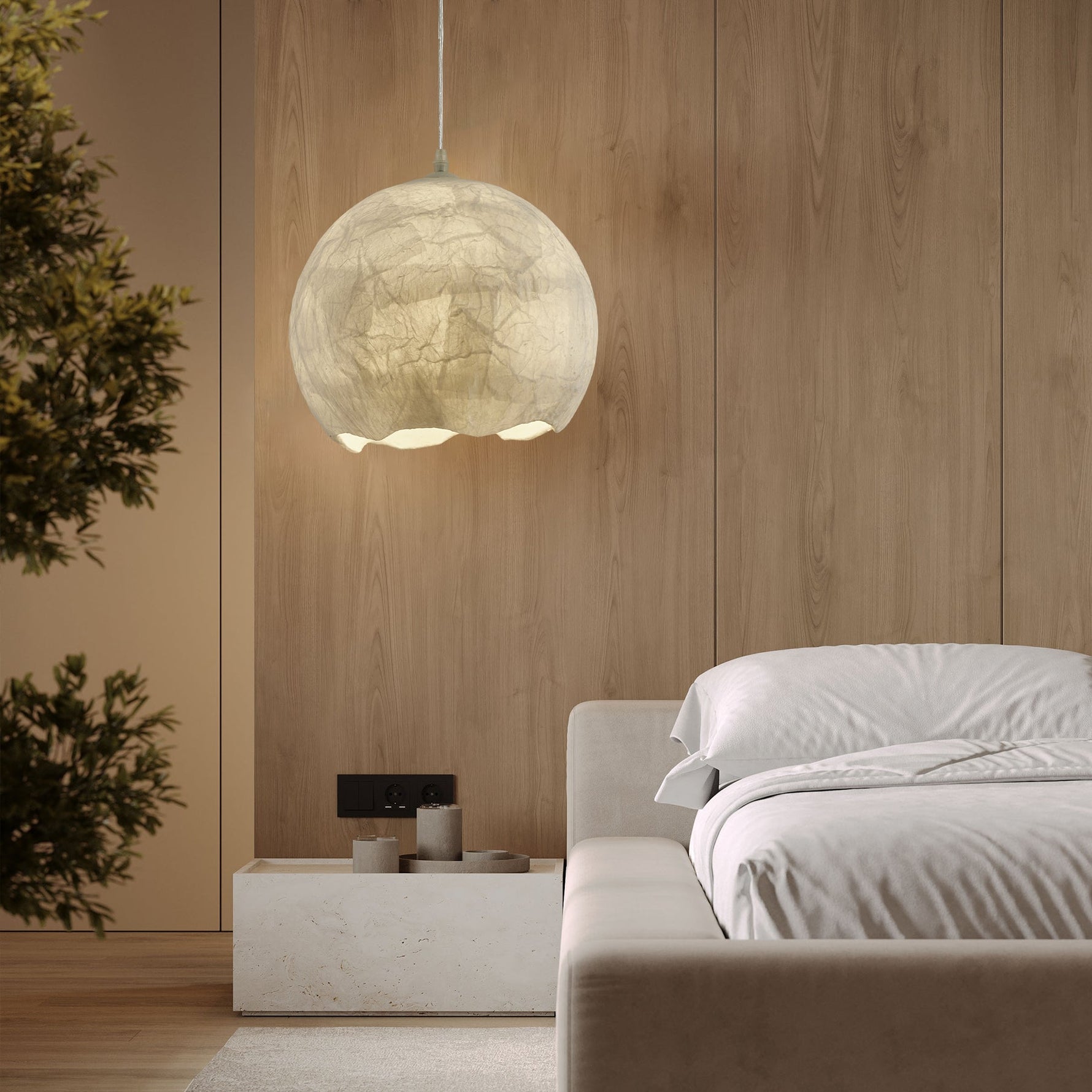 Nest Organic Silk Pendant Lamp - Lamp Outdoor