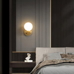 Lysola Sphere Glass Brass Wall Light - Lamp Outdoor