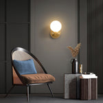 Lysola Sphere Glass Brass Wall Light - Lamp Outdoor