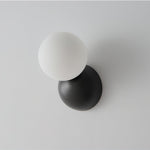 Lysola Sphere Glass Brass Wall Light - Lamp Outdoor