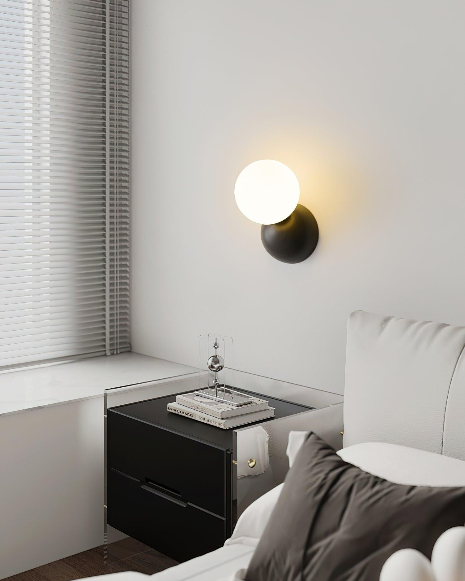 Lysola Sphere Glass Brass Wall Light - Lamp Outdoor