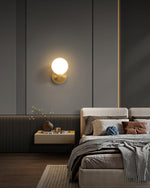 Lysola Sphere Glass Brass Wall Light - Lamp Outdoor