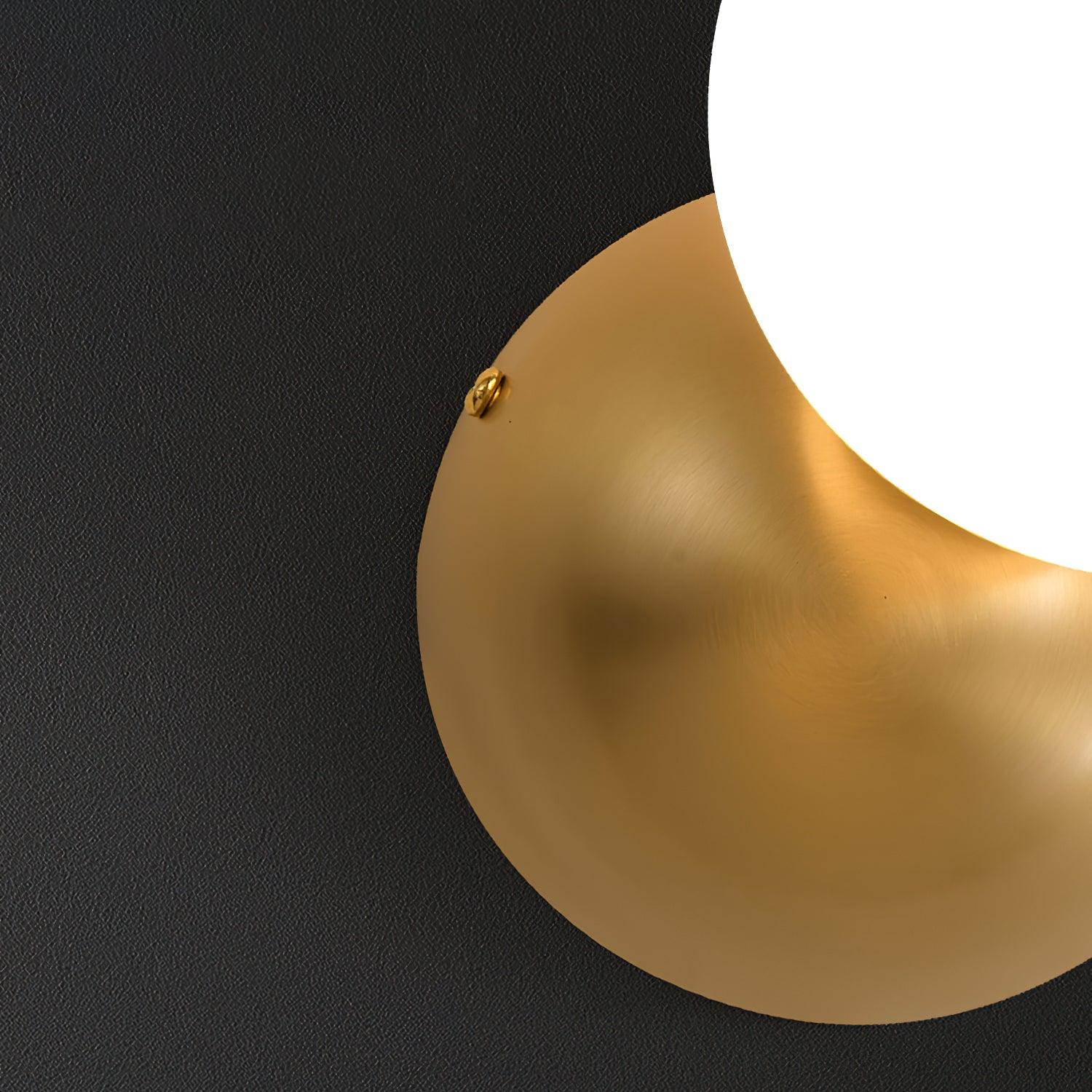 Lysola Sphere Glass Brass Wall Light - Lamp Outdoor