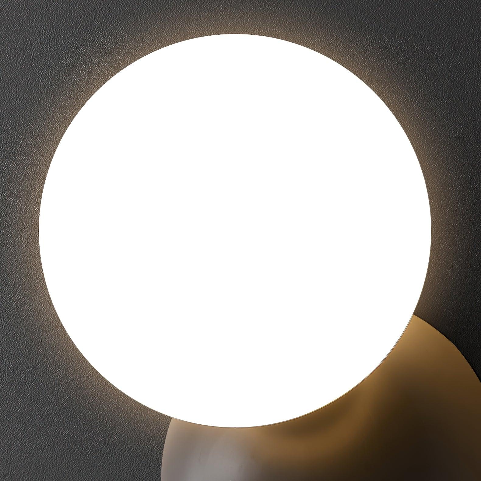 Lysola Sphere Glass Brass Wall Light - Lamp Outdoor