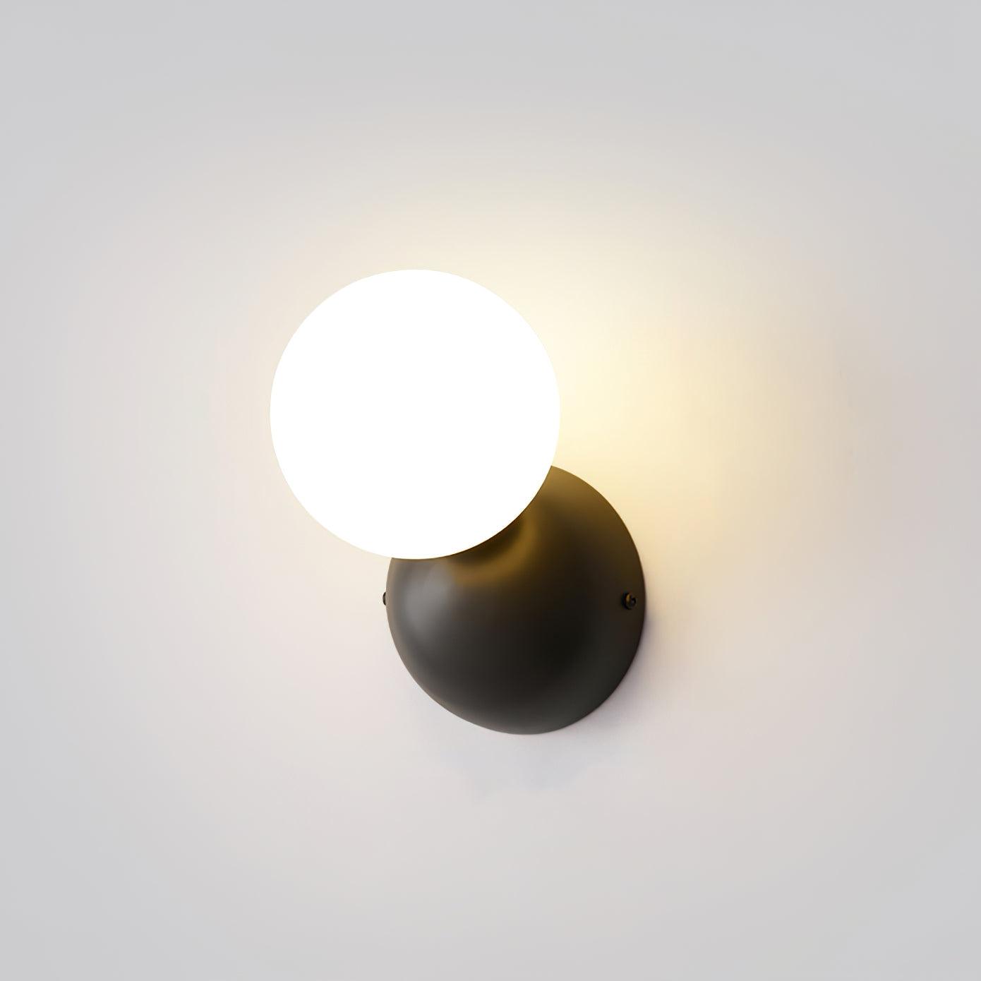 Lysola Sphere Glass Brass Wall Light - Lamp Outdoor