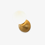 Lysola Sphere Glass Brass Wall Light - Lamp Outdoor