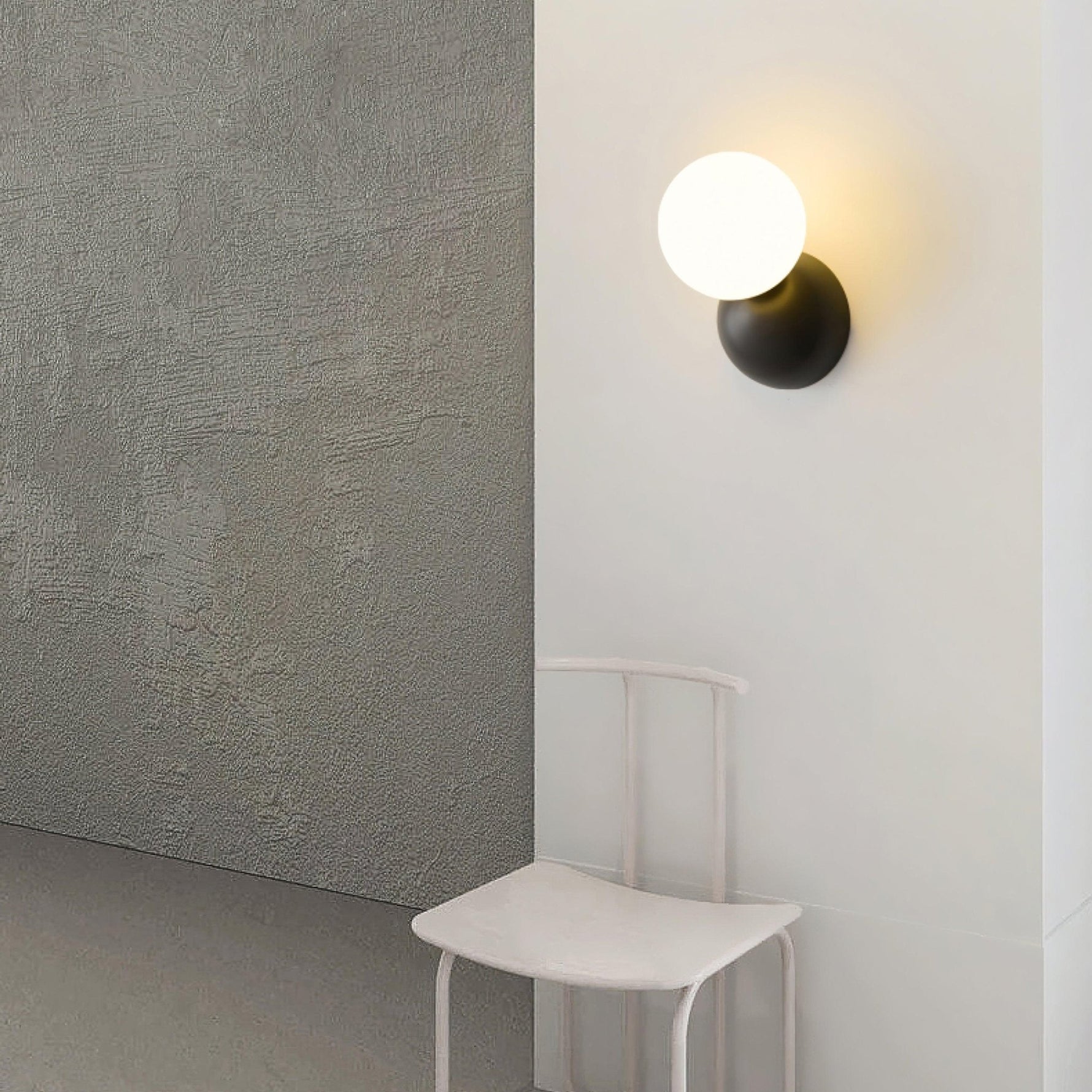 Lysola Sphere Glass Brass Wall Light - Lamp Outdoor