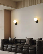 Lysola Sphere Glass Brass Wall Light - Lamp Outdoor