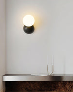 Lysola Sphere Glass Brass Wall Light - Lamp Outdoor