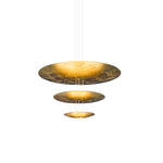 Zathaara Layered Gold Foil Pendant Light - Lamp Outdoor