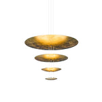 Zathaara Layered Gold Foil Pendant Light - Lamp Outdoor